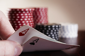 Image showing The hole cards