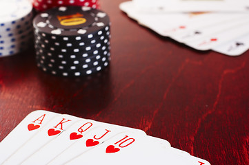 Image showing Winning hand