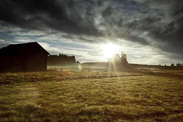 Image showing dramatic sunset