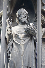 Image showing St. Stephen Church in Vienna - statue