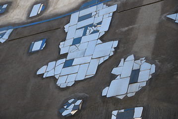 Image showing Ceramic decoration Hundertwasser Haus - Vienna