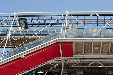 Image showing Pompidou red stairs