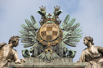 Image showing Statue composition - Albertina, Vienna closeup