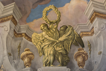 Image showing Angels with wreath