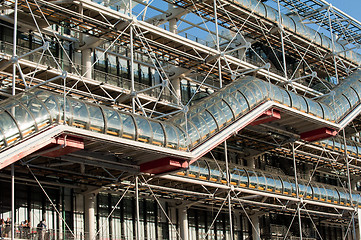 Image showing Pompidou red stairs