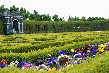 Image showing Gardens of Schoenbrunn castle in vienna