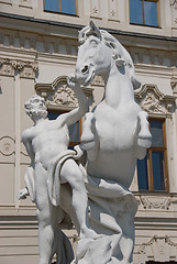 Image showing Statue in front of Belvedere Palace 2