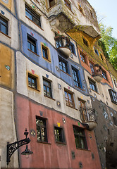 Image showing Hundertwasser Facade - vienna