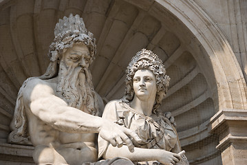 Image showing Neptune statue