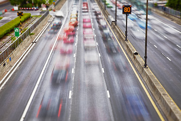 Image showing Road traffic on streets