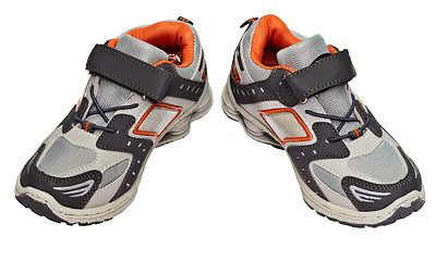 Image showing Pair of modern running shoes