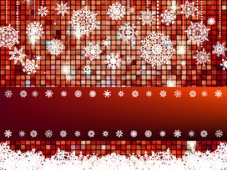 Image showing Crastmas card mosaic with light. EPS 8