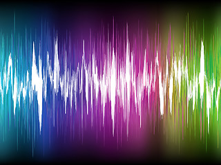 Image showing Equalizer Abstract Sound Waves. EPS 8