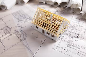 Image showing Architecture model and plans