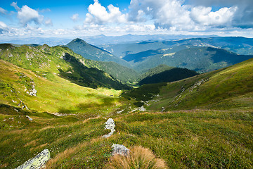 Image showing Carpathian mountains landscape in Ukraine