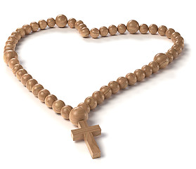 Image showing Love and Religion: chaplet or rosary beads