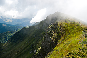 Image showing Carpathian mountains in Ukraine and hiking