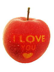 Image showing Valentines Day apple