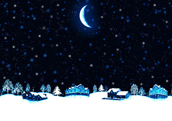 Image showing Christmas night