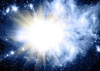 Image showing galaxy in a free space