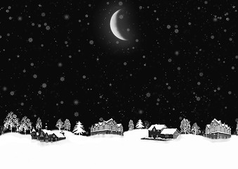 Image showing Christmas night