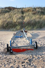 Image showing Boat full of sand