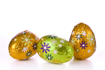 Image showing chocolate easter eggs