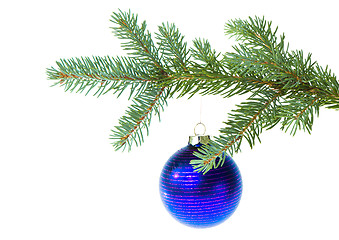 Image showing christmas ball on branch