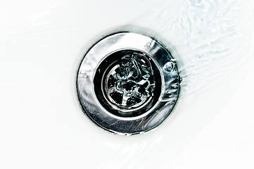 Image showing Down the drain