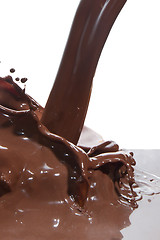 Image showing pouring chocolate