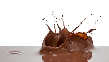 Image showing chocolate splash