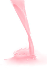 Image showing strawberry milk splash