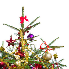 Image showing decorated christmas tree