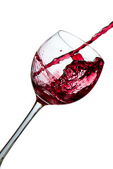 Image showing pouring red wine 