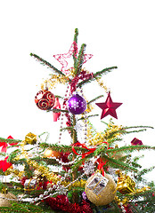 Image showing decorated christmas tree