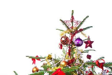 Image showing decorated christmas tree