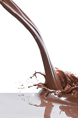 Image showing pouring chocolate