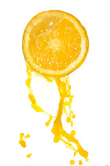 Image showing orange juice splash