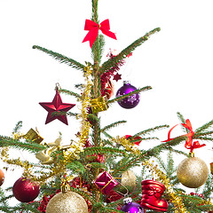 Image showing decorated christmas tree