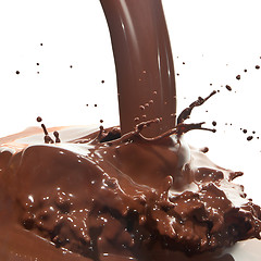 Image showing pouring chocolate