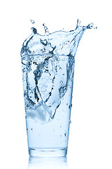 Image showing water splash in glass