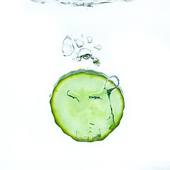 Image showing cucumber in water