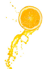 Image showing orange juice splash