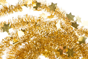 Image showing golden tinsel