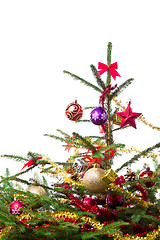 Image showing decorated christmas tree