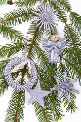 Image showing decorated Christmas tree 