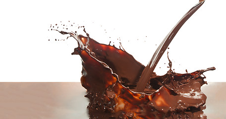 Image showing pouring chocolate