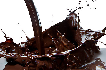 Image showing pouring chocolate