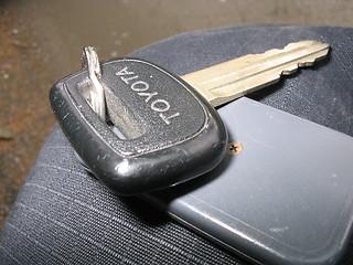 Image showing Toyota car keys