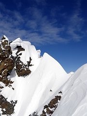 Image showing Snow ridge